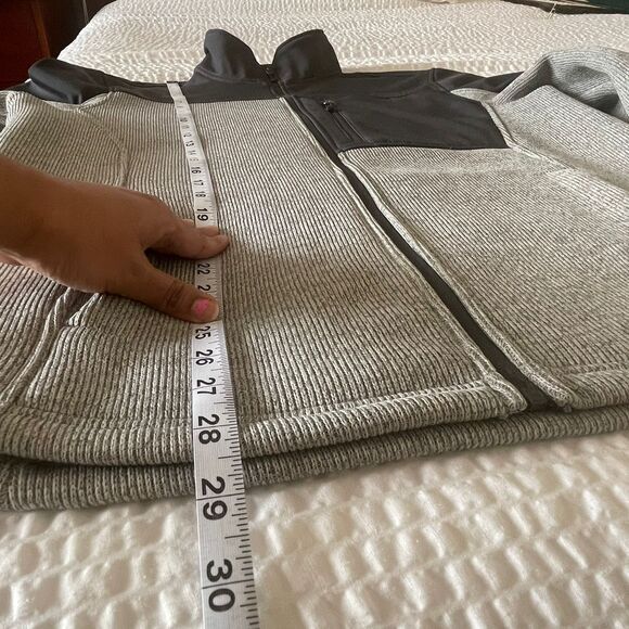 Swiss Tech Men's Gray Full Zip Coats Fleece Winter Jacket L/G (42-44) - Picture 8 of 9